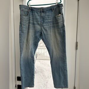 American Eagle light wash airflex plus athletic jeans